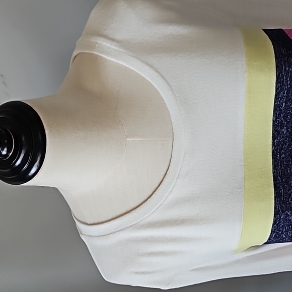 Maurices Off-White Knit Long Sleeve Multicolored Stripe Shirt NWT - Picture 5 of 15